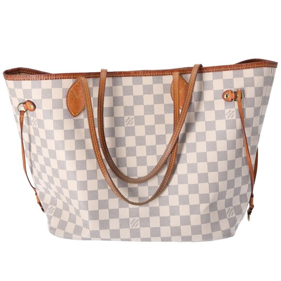 Louis Vuitton Neverfull MM Tote Bag N41361 Damier Azur - Picture 1 of 9